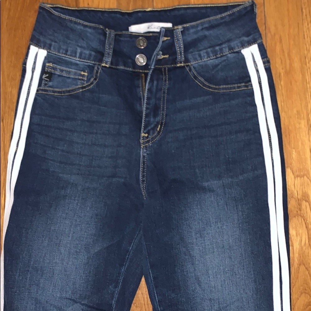 One of a kind dark wash jeans